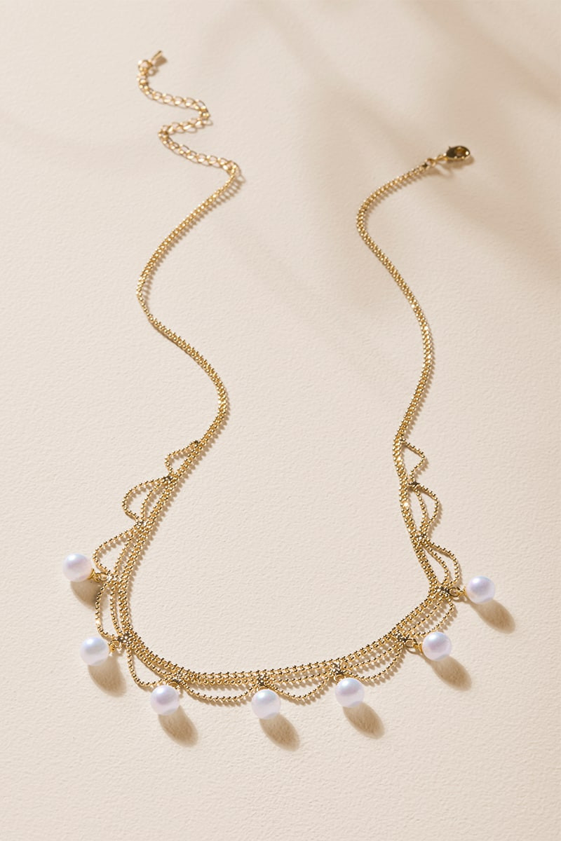 Andrea Layered Pearl Necklace