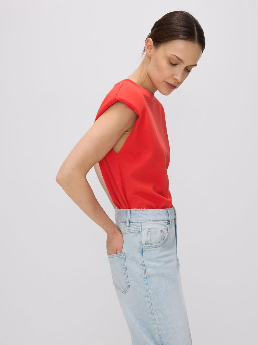 Padded Shoulder T-Shirt