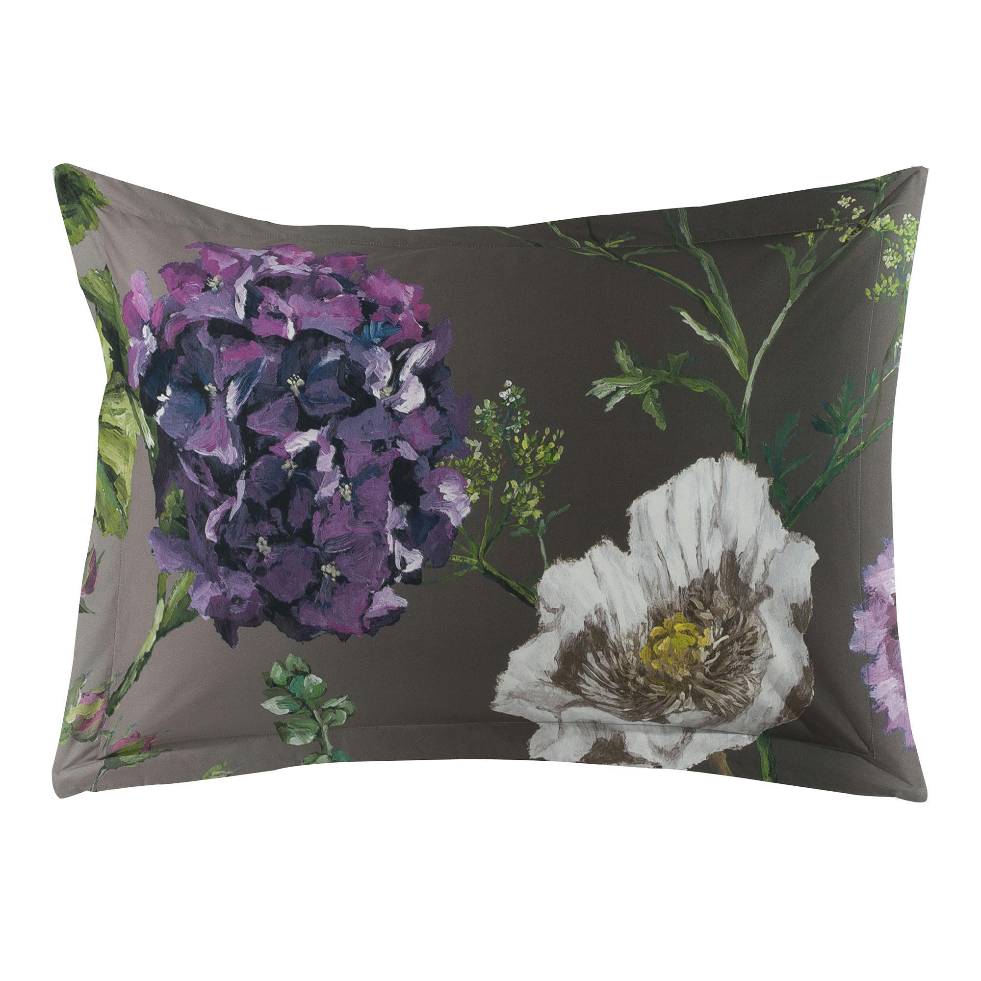 ALEXANDRIA - Taie d'oreiller en coton améthyste 50x75