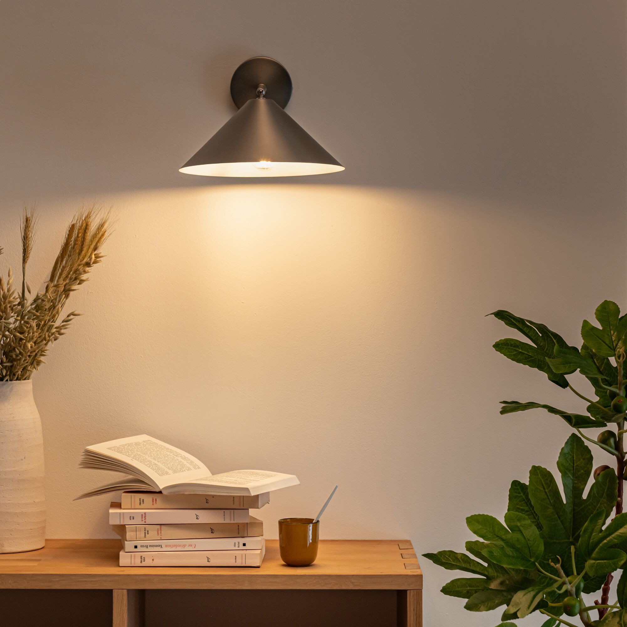 RAVENNE - Applique murale électrifiée en acier - argent