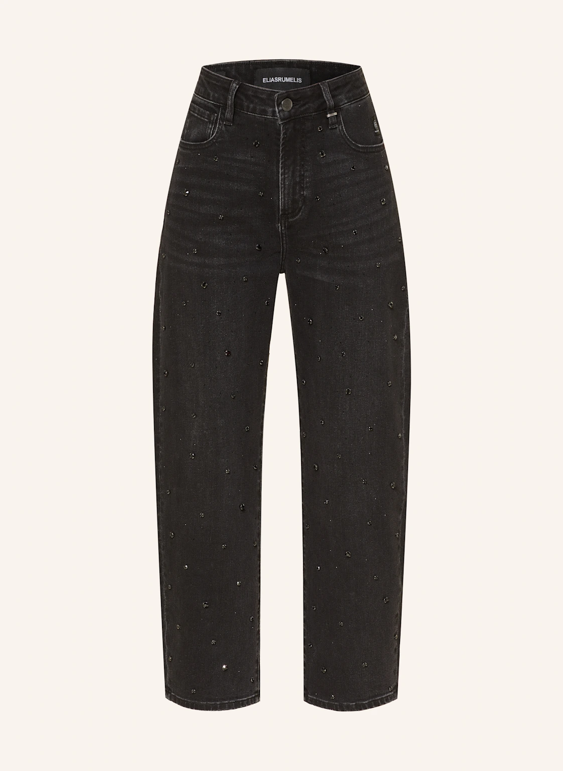 ELIAS RUMELIS Barrel Jeans YOANA mit Schmucksteinen