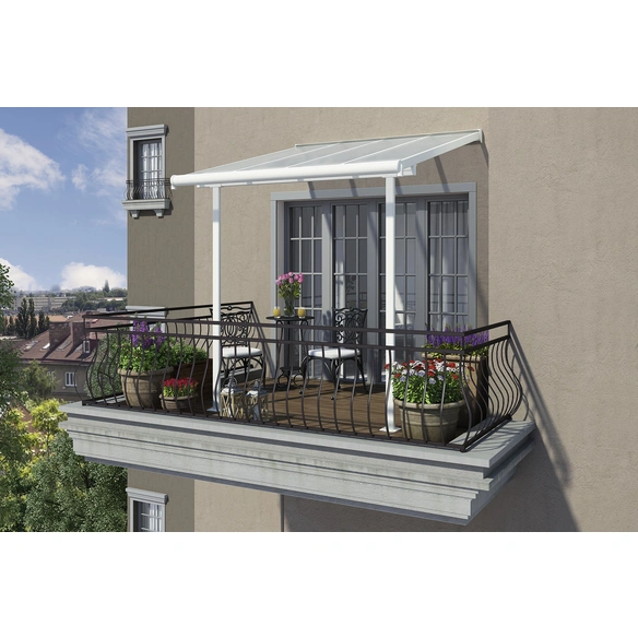 Terrassendach »Sierra«, Breite: 225 cm, Dach: Polycarbonat (PC), weiß