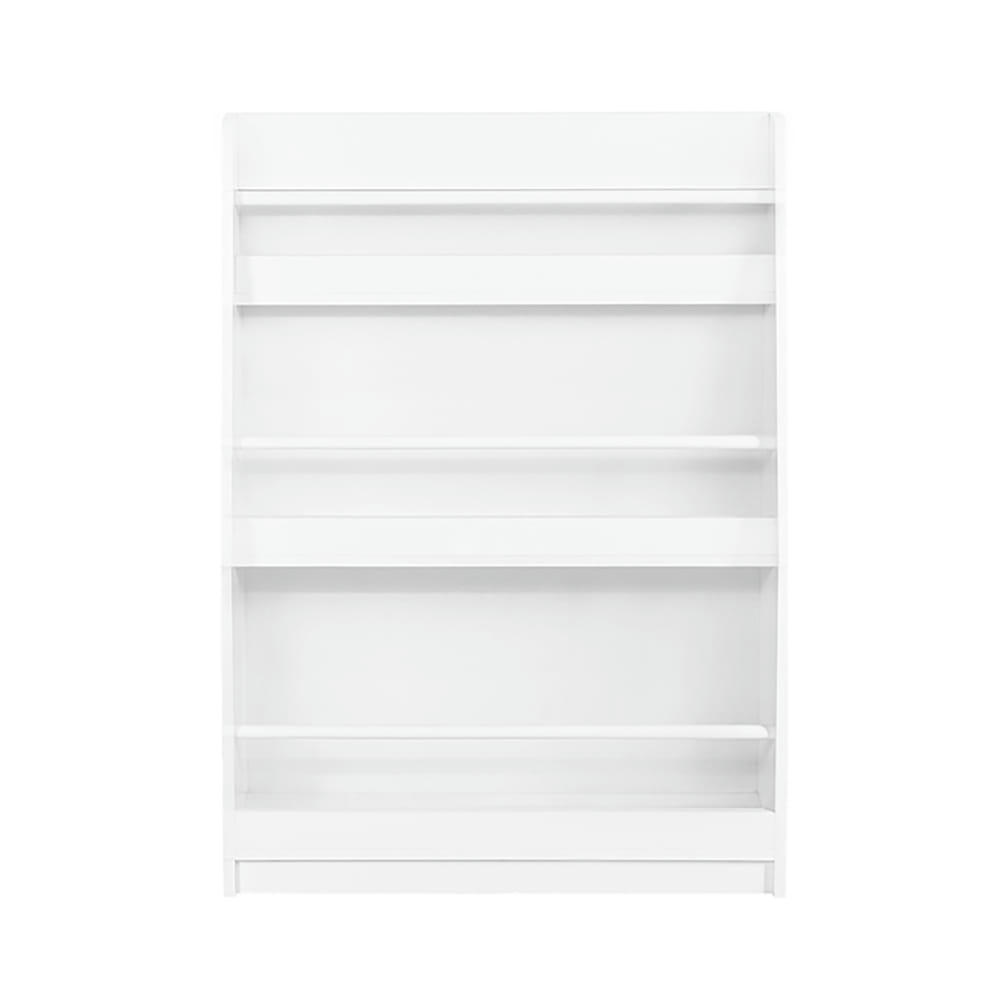 - Bibliothèque enfant avec 3 étagères effect bois blanc