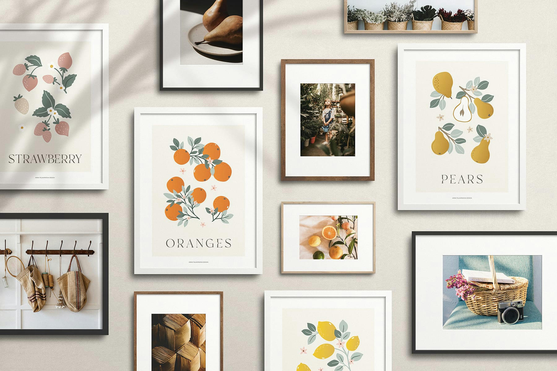 LOUISE - Affiche fraise Strawberry (30 x 40 cm)