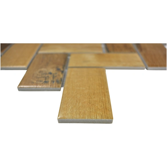 Mosaikfliese »Wood«, BxL: 27,5 x 27,5 cm, Wandbelag/Bodenbelag