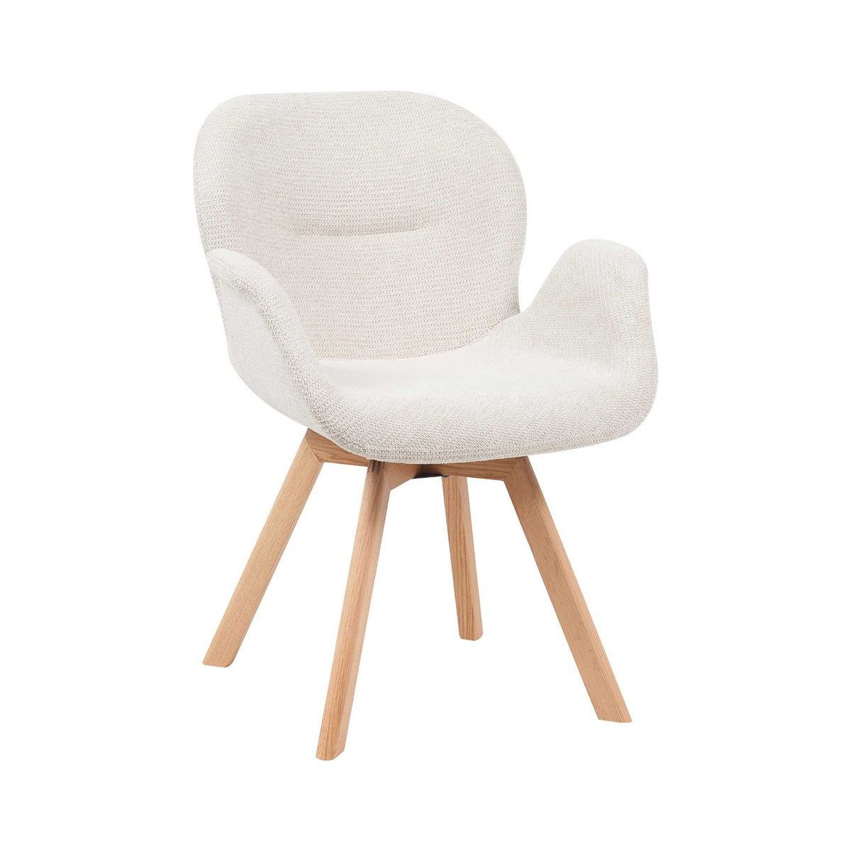 StarFurn Eetkamerstoel Jesse - Beige Stof - Set van 2