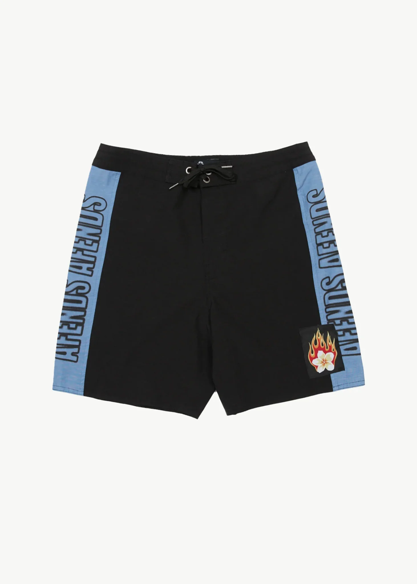AFENDS Mens Tropics - Boardshort 18 - Black