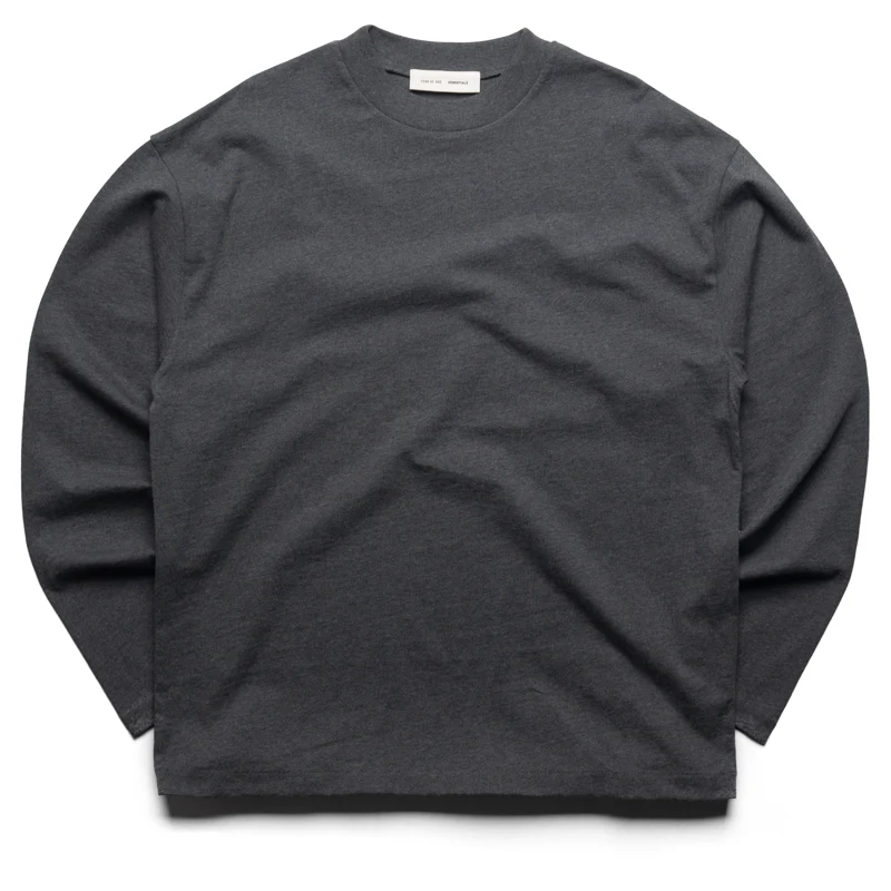 Fear Of God Essentials Classic L/S Tee - Charcoal Heather