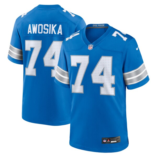 Kayode Awosika Detroit Lions Nike Team Game Jersey -  Blue