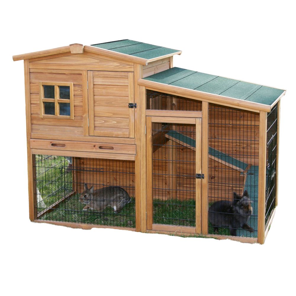 Kerbl Pet Small Animal Hutch Fortuna Incl. Outdoor Enclosure
