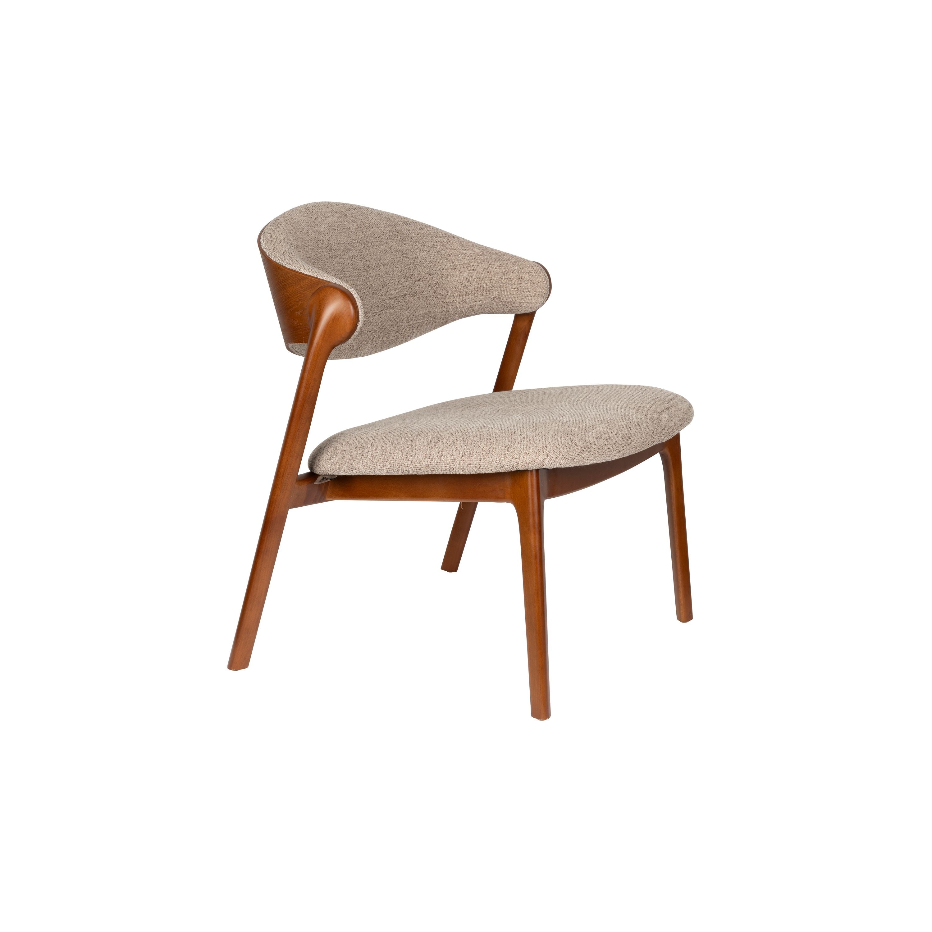 Dutchbone Babington Fauteuil Walnoot kleur - Bruin