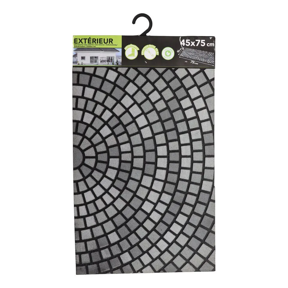 Luance Deurmat - met print - rubber - mozaiek - 45 x 75 cm