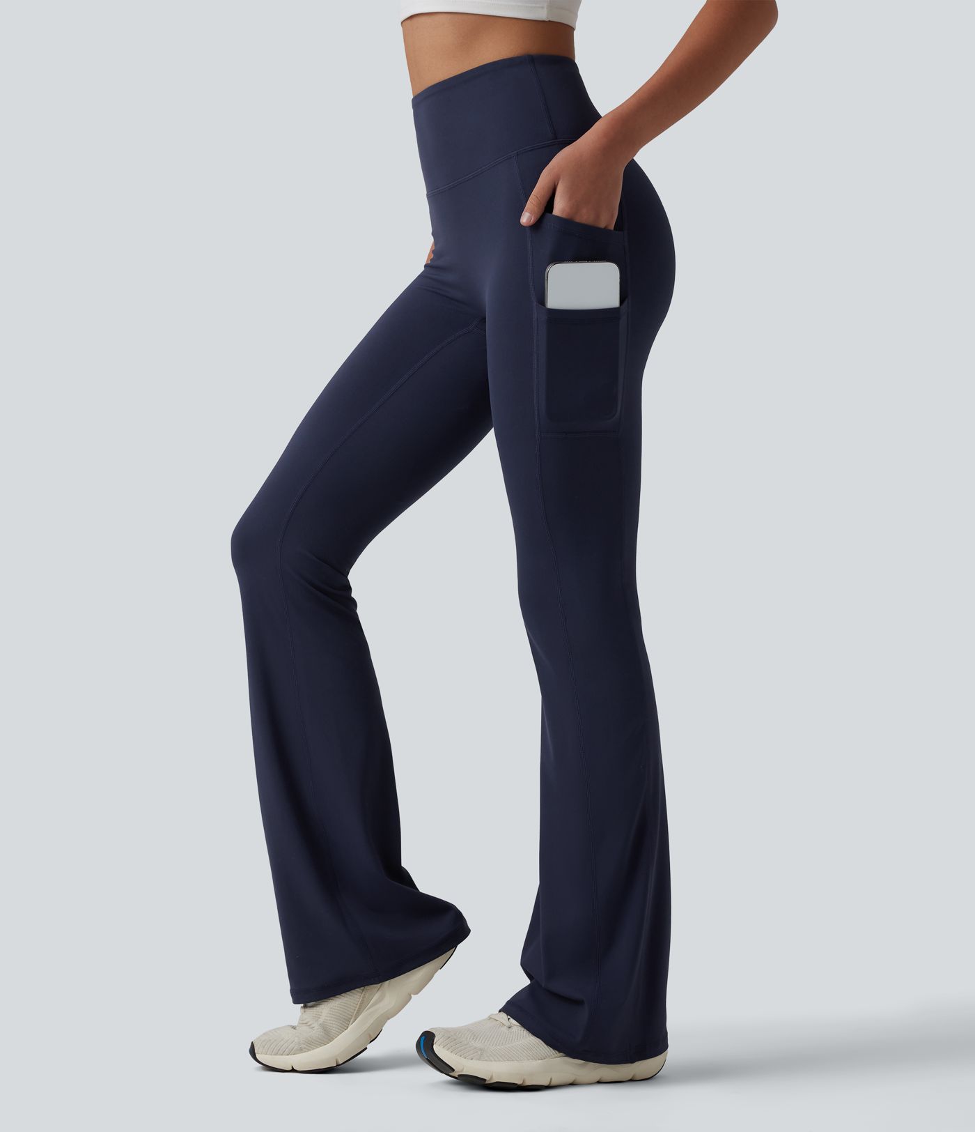 Legging de yoga bootcut SoftlyZero™ taille haute avec poches - UPF50