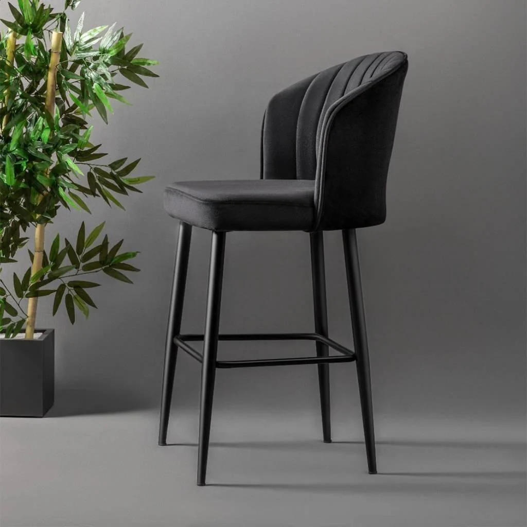 Set van 2 barstoelen Rubi velvet