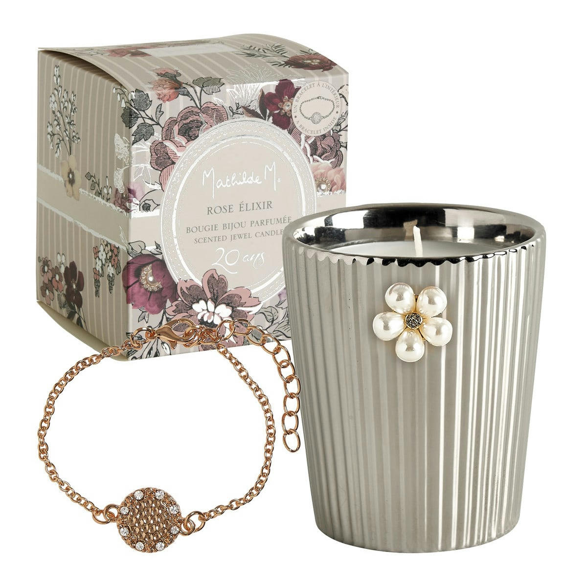 - Bougie Bijou parfumée 260 g - Rose Élixir