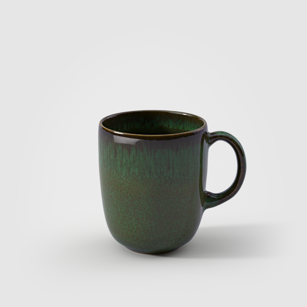 Lave Mug - Green, 13.6 oz, stoneware