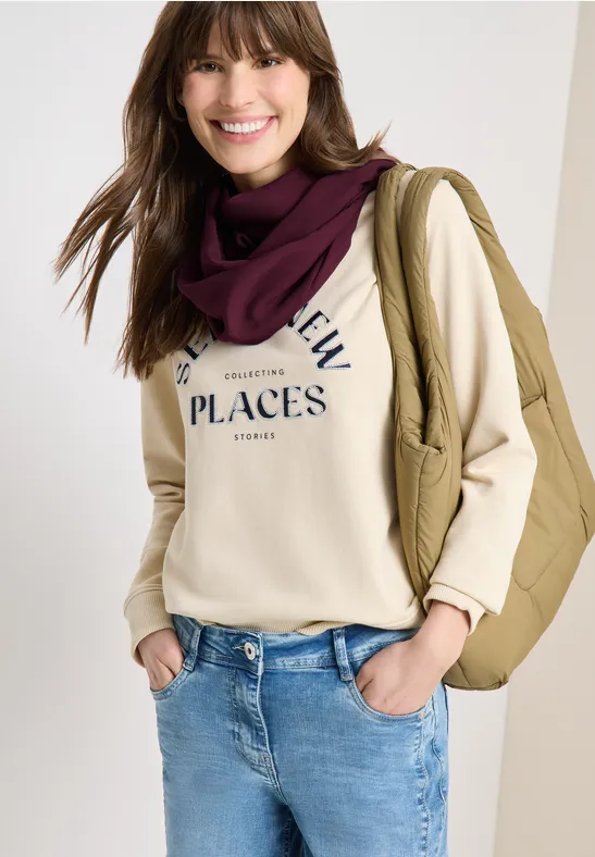 Loop Schal in Unifarbe aus Viskose