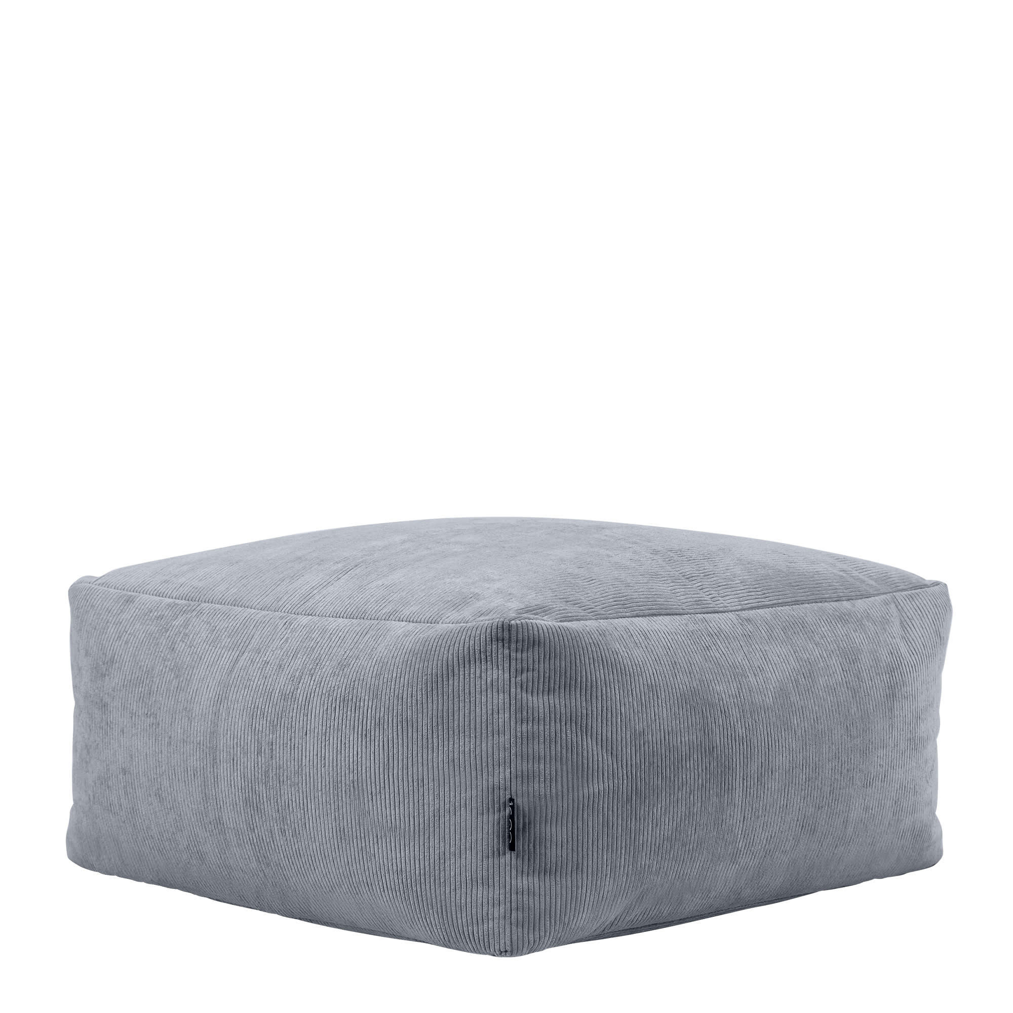 TETRA - Pouf modulable velours côtelé gris