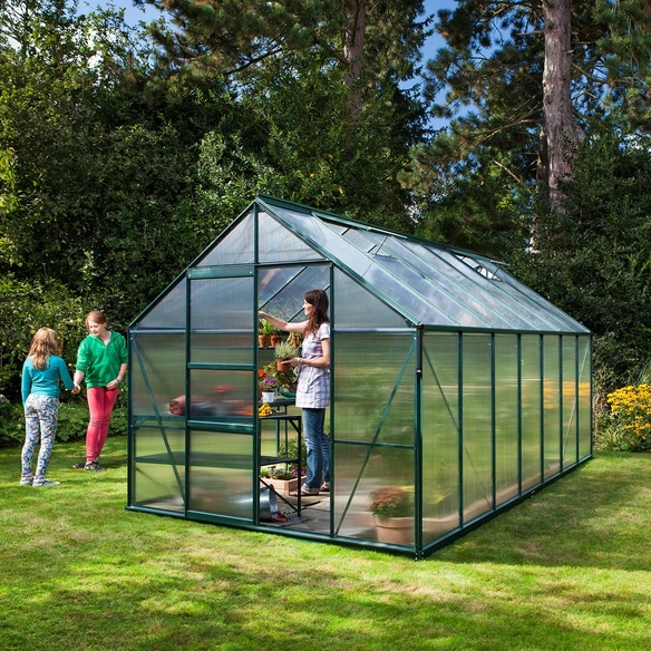 Gewächshaus »Merkur«, 11,5 m², Kunststoff/Aluminium, winterfest