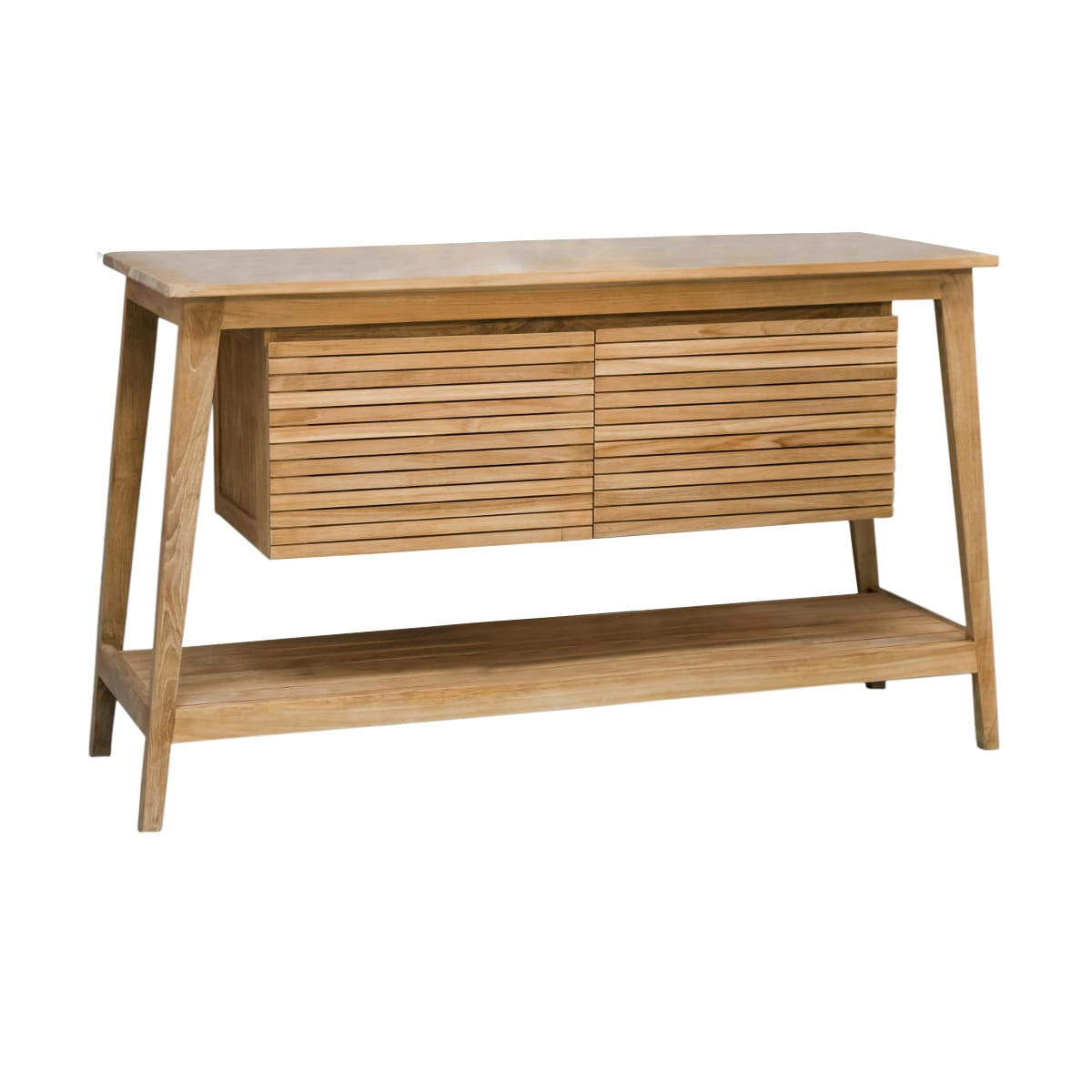 - Meuble de salle de bain sous vasque en teck L140cm