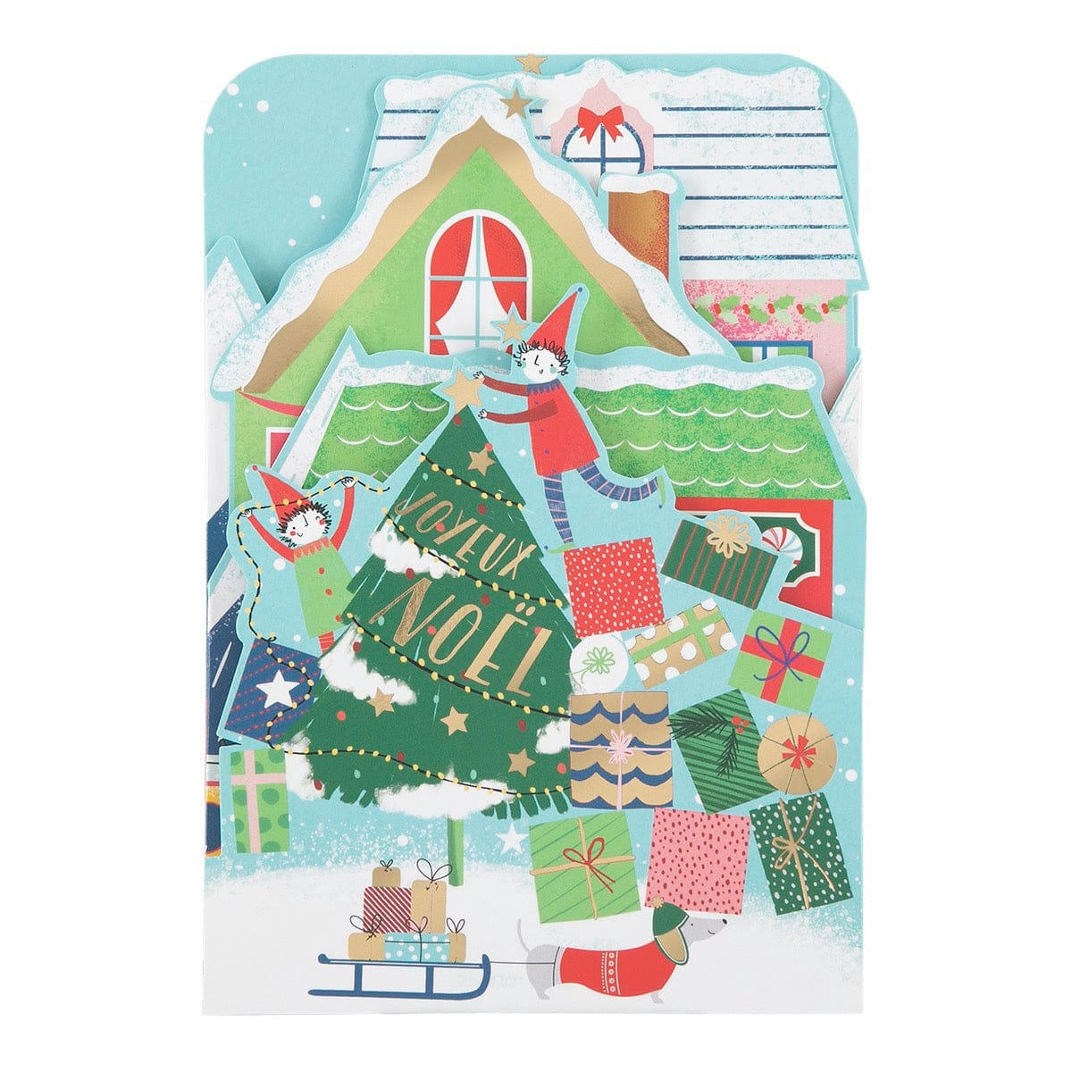 - Carte De Vœux Accordéon - Cadeaux De Noël