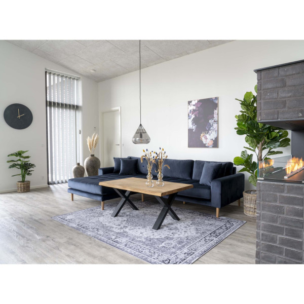 STOLIK KAWOWY Toulon 70x120 cm DĄB OLEJOWANY industrialny
