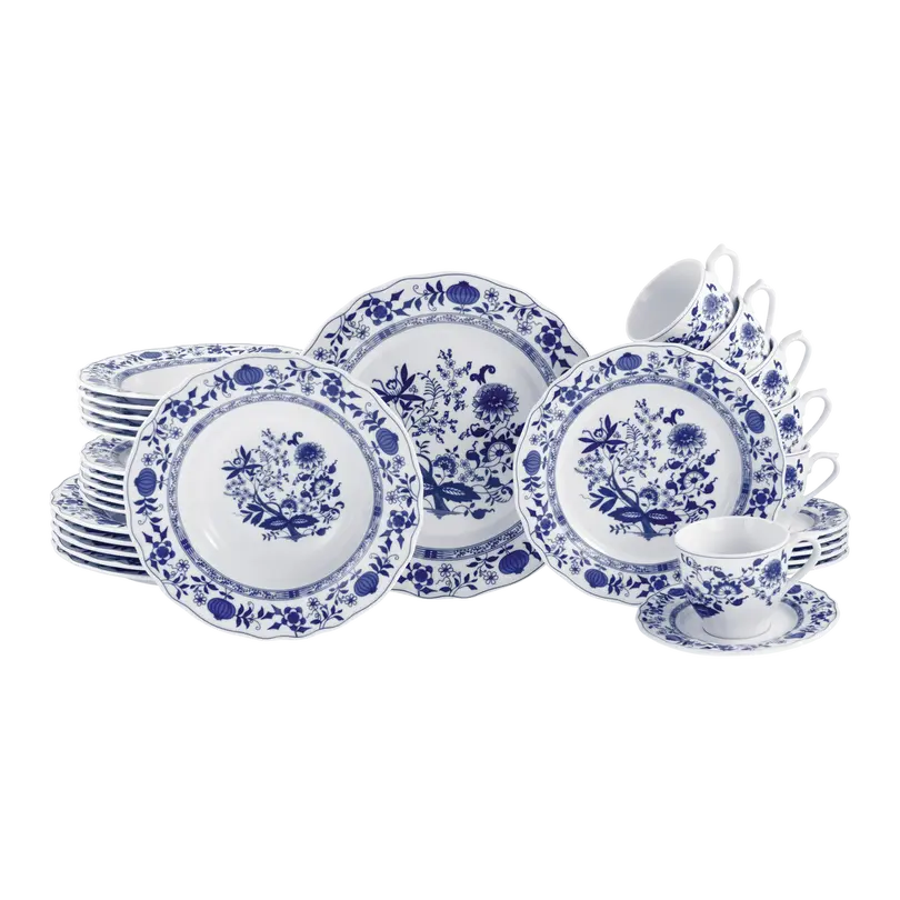 Geschirrset 30-teilig Flora