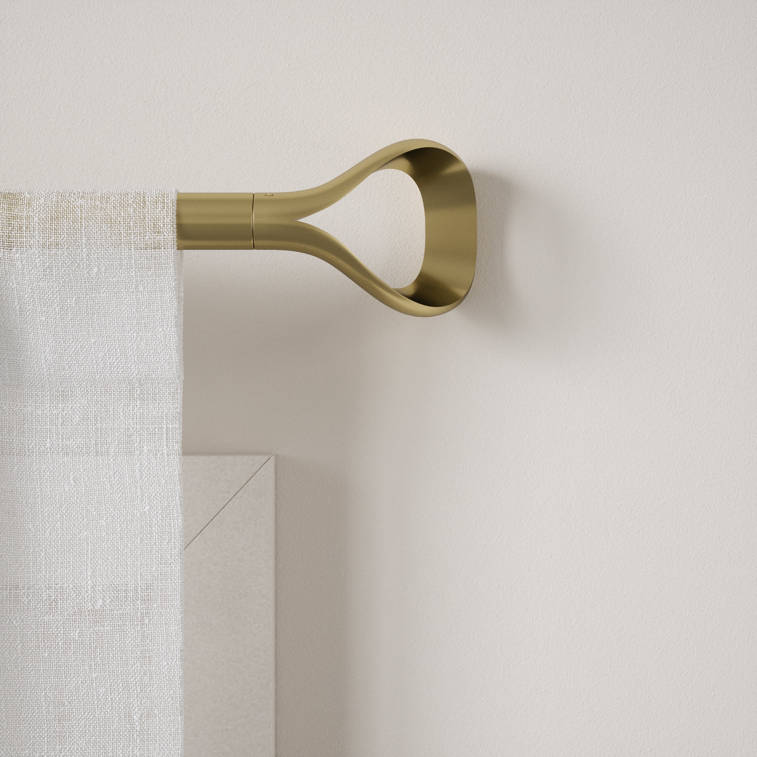 Umbra uitschuifbare gordijnroede Loop - 107 x 10 x 8 cm - Goud