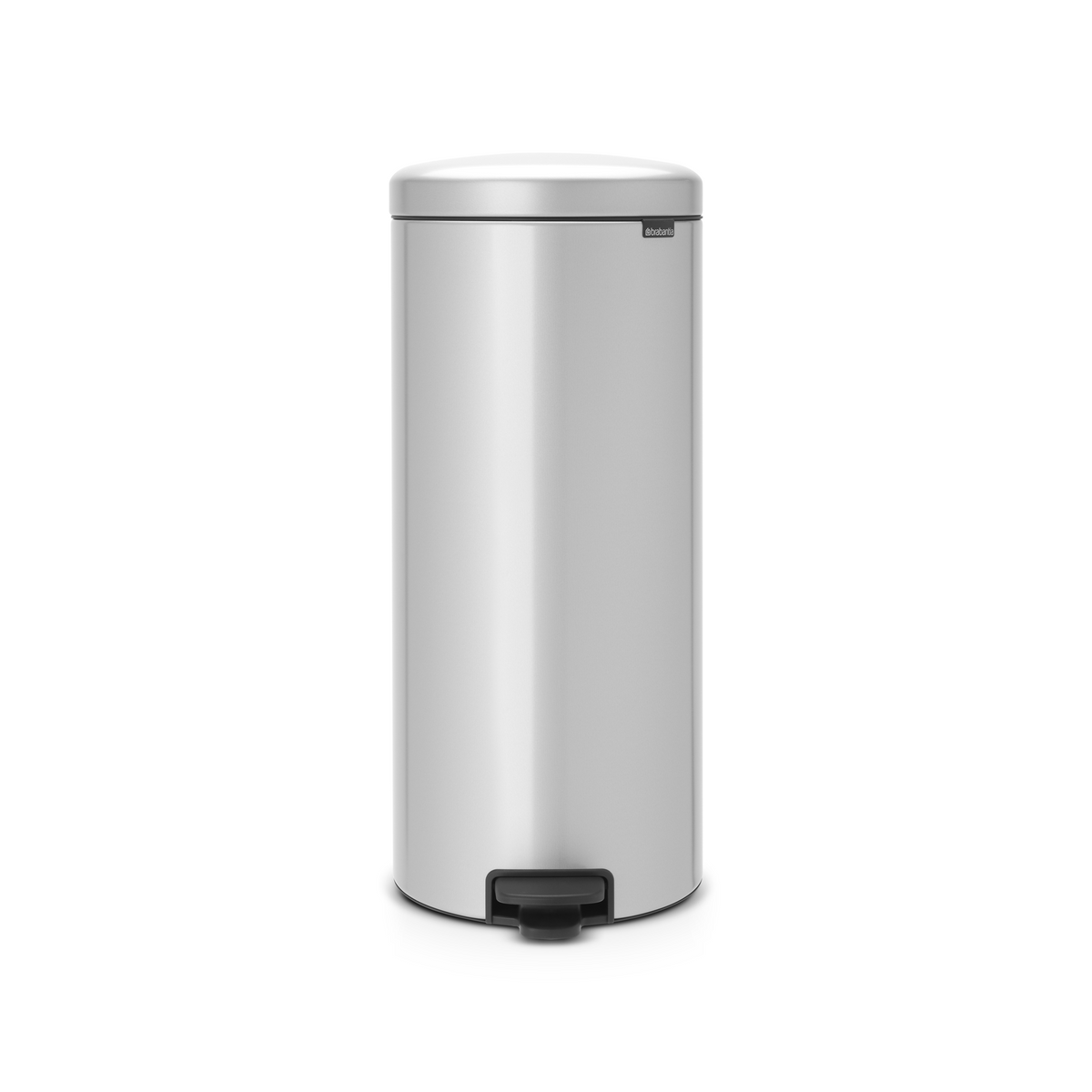 Brabantia NewIcon Pedaalemmer, 30 liter, kunststof binnenemmer - Metallic Grey