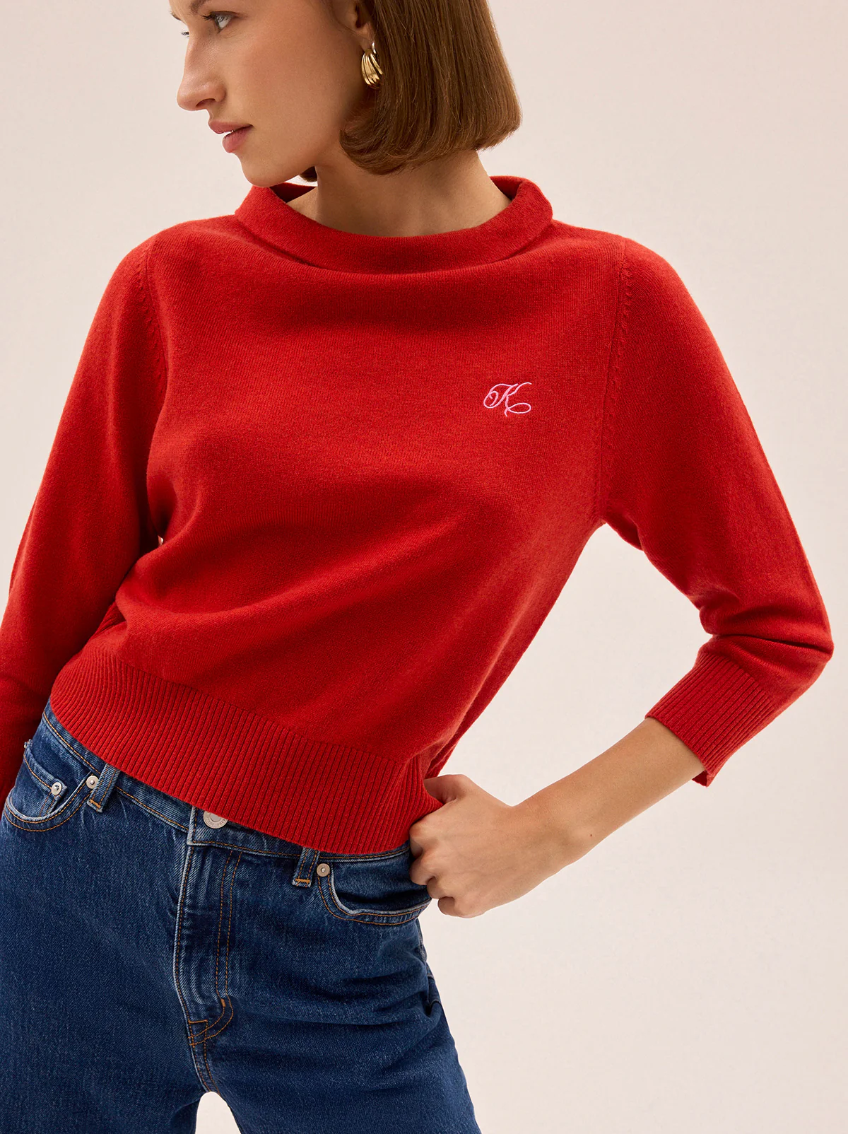 Goldie Red Knit Jumper