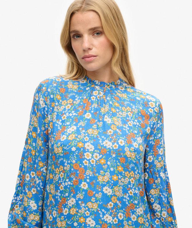 High Neck Mini Dress