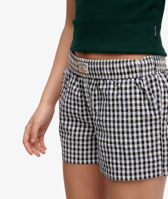 Organic Cotton Stripe Elasticated Shorts