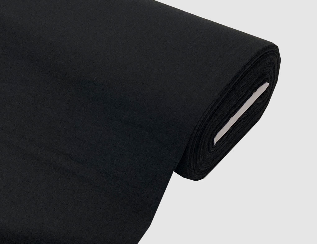 Musselin Double Gauze Schwarz