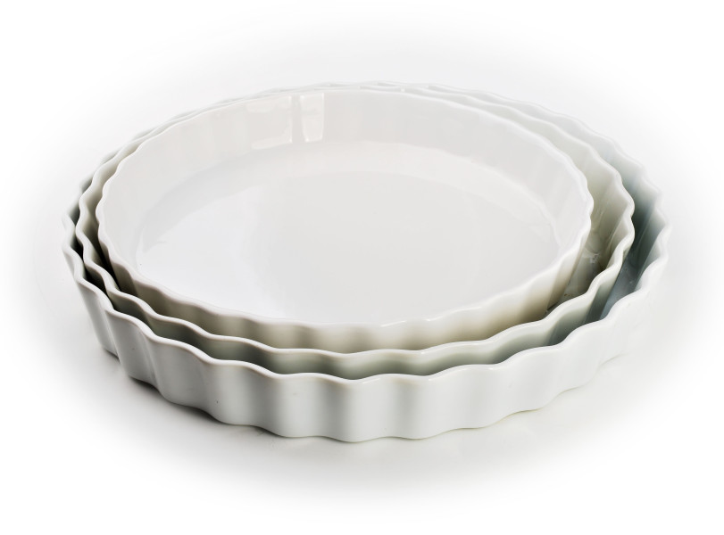 Naczynie do tarty z porcelany 26xh4cm BASIC