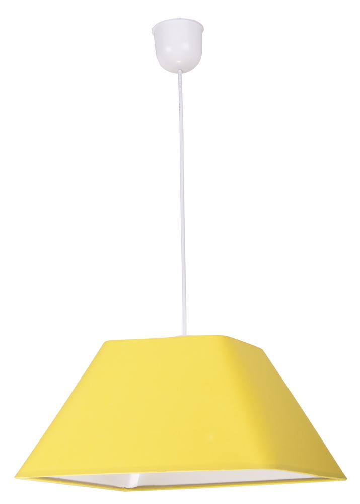 Lampa wisząca biało-żółta ROBIN 1xE27x60W wym: 95x35x35 cm Candellux