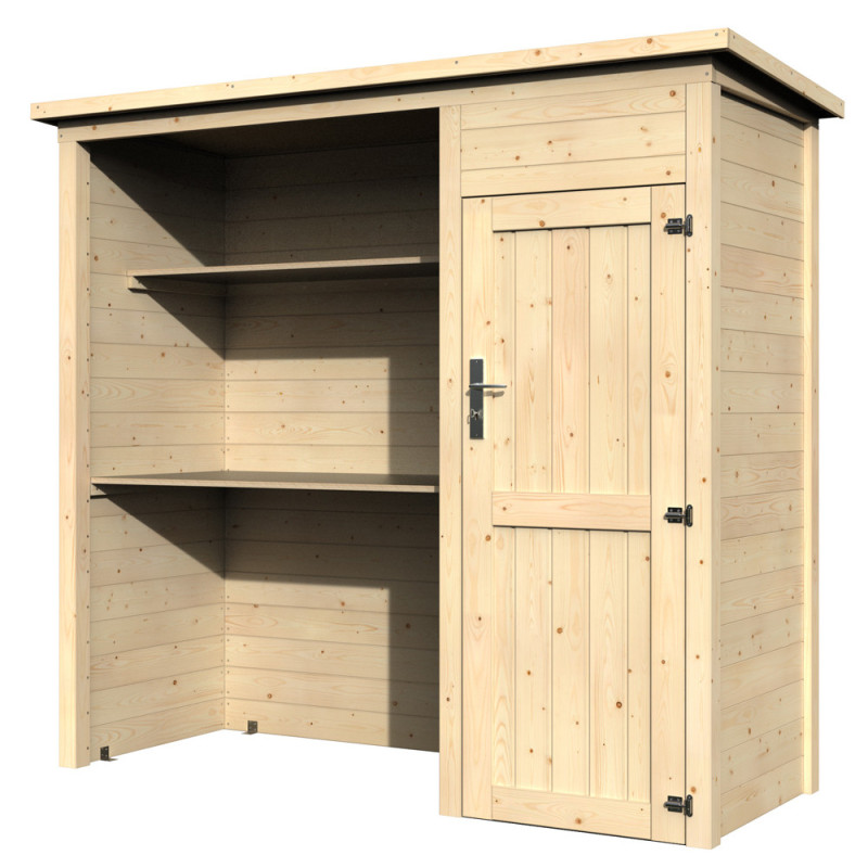 Abri du jardinier Bruna en bois 19 mm 2,3 x 1,82 m DÉCOR ET JARDIN