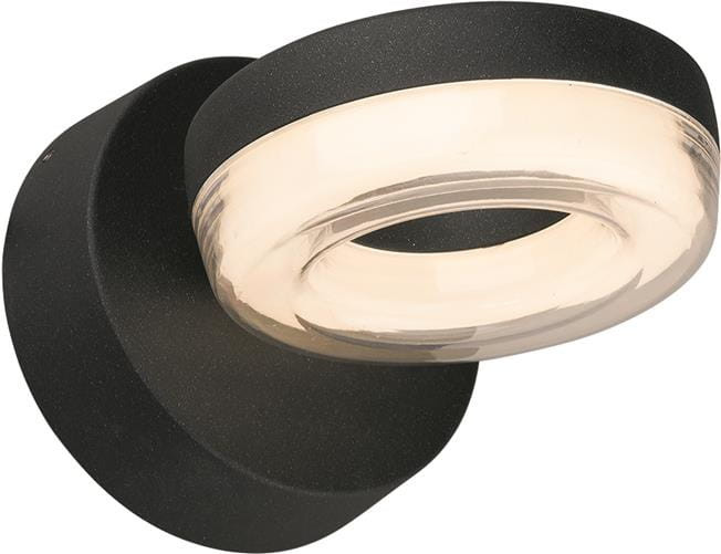 Kinkiet zewnętrzny DONUT czarny LED 1x6W lm IP20 Nowodvorski Lighting