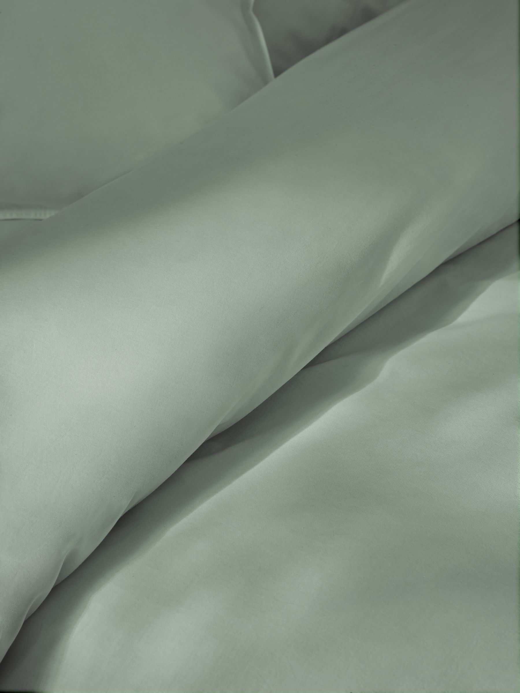 Cosy Washed Cotton Duvet Cover and Pillowcase Set in Sage Green