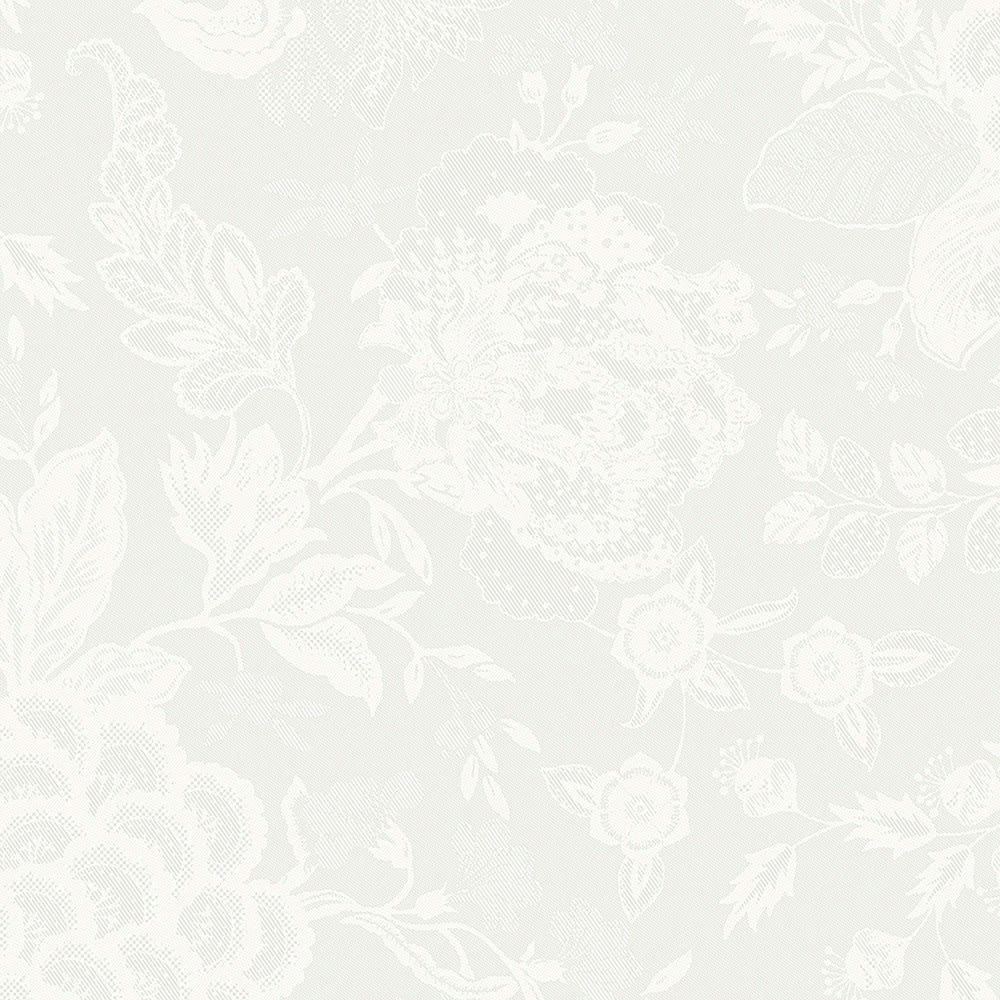 MILLE GIVERNY BLANC - Serviette antitache déperlant métis lin & coton blanc 54X54