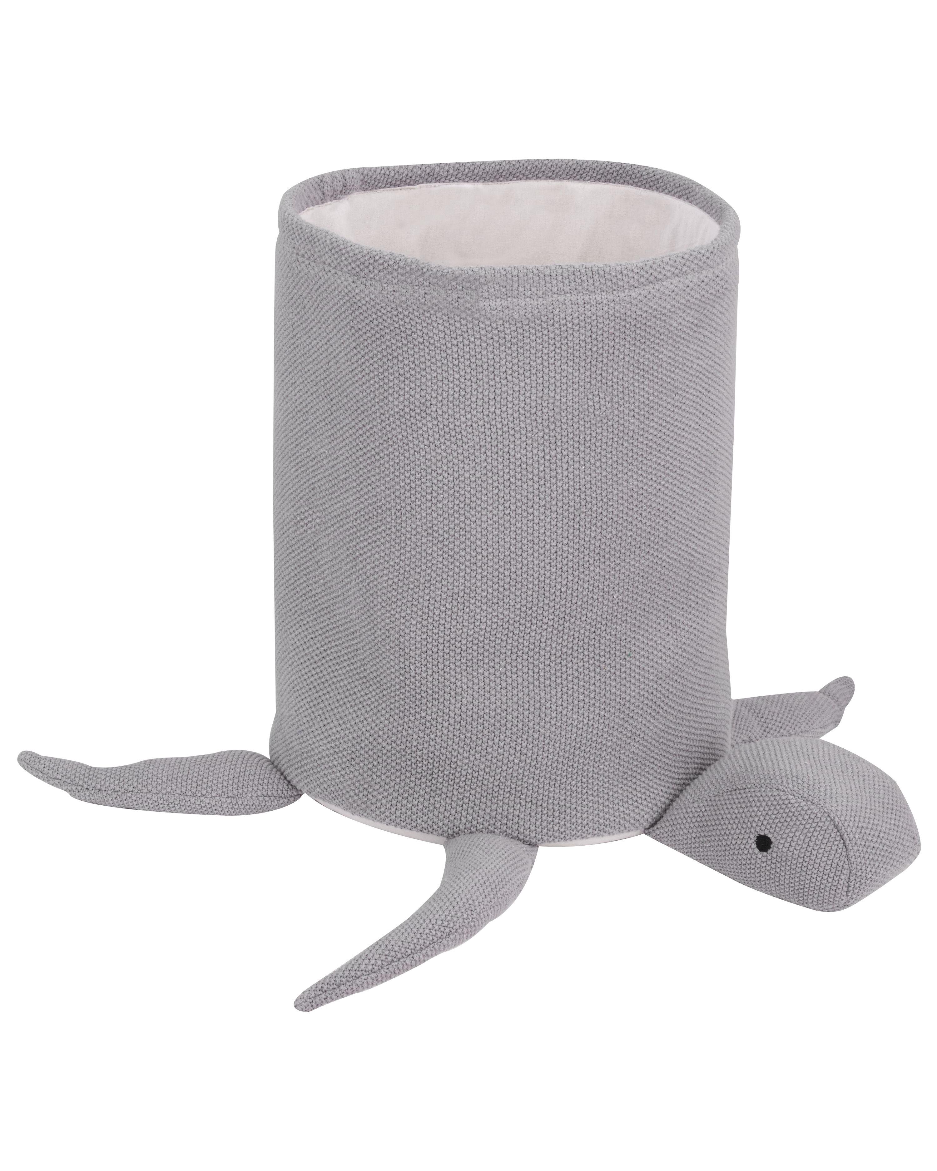 Kids Basket Turtle TANDA Cotton Grey