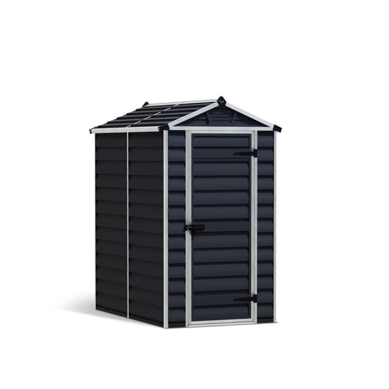 Abri de jardin en résine Skylight gris foncé 1,21 x 1,77 x 2,03 m CANOPIA