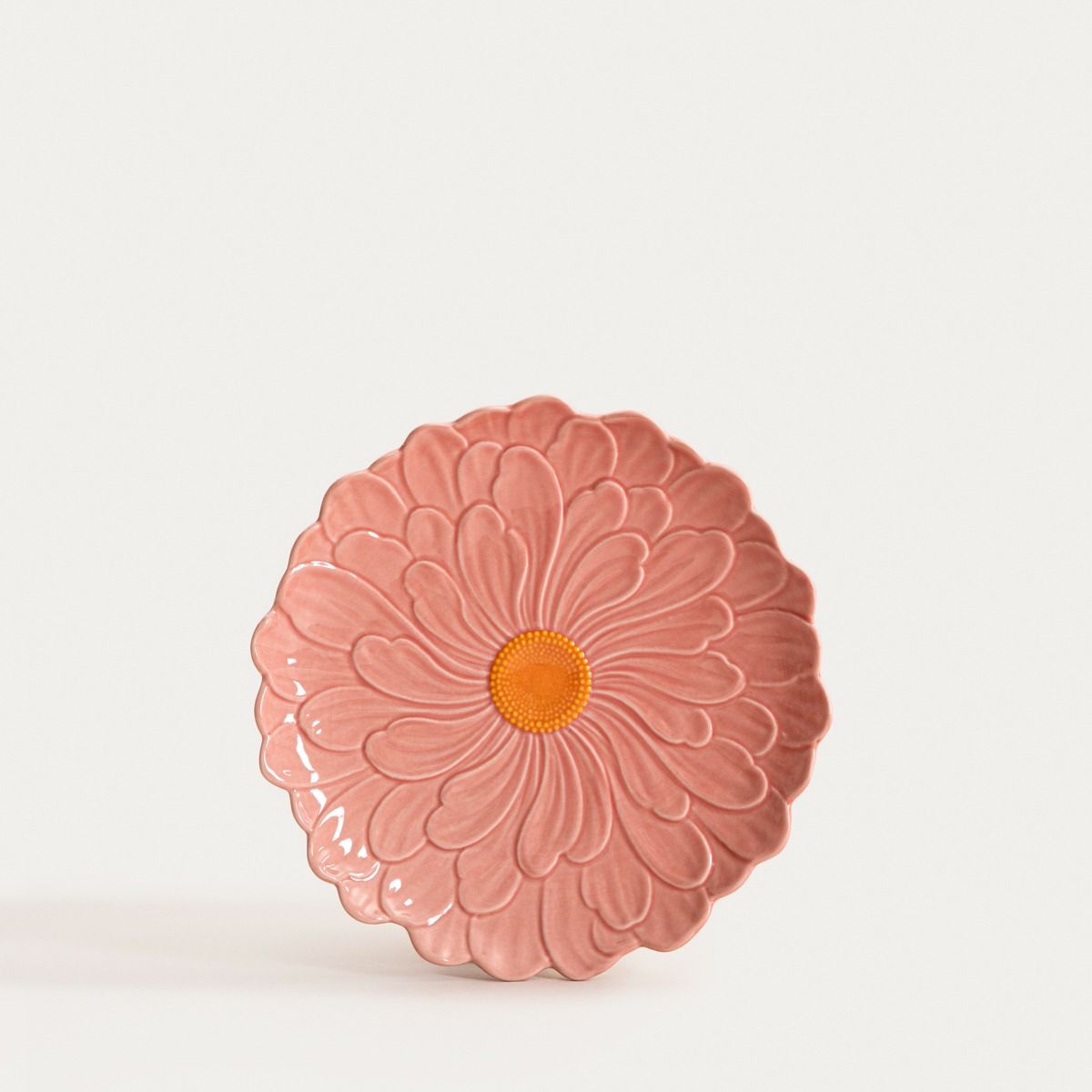 Talerz RASSET deserowy z kwiatem różowy 20 cm