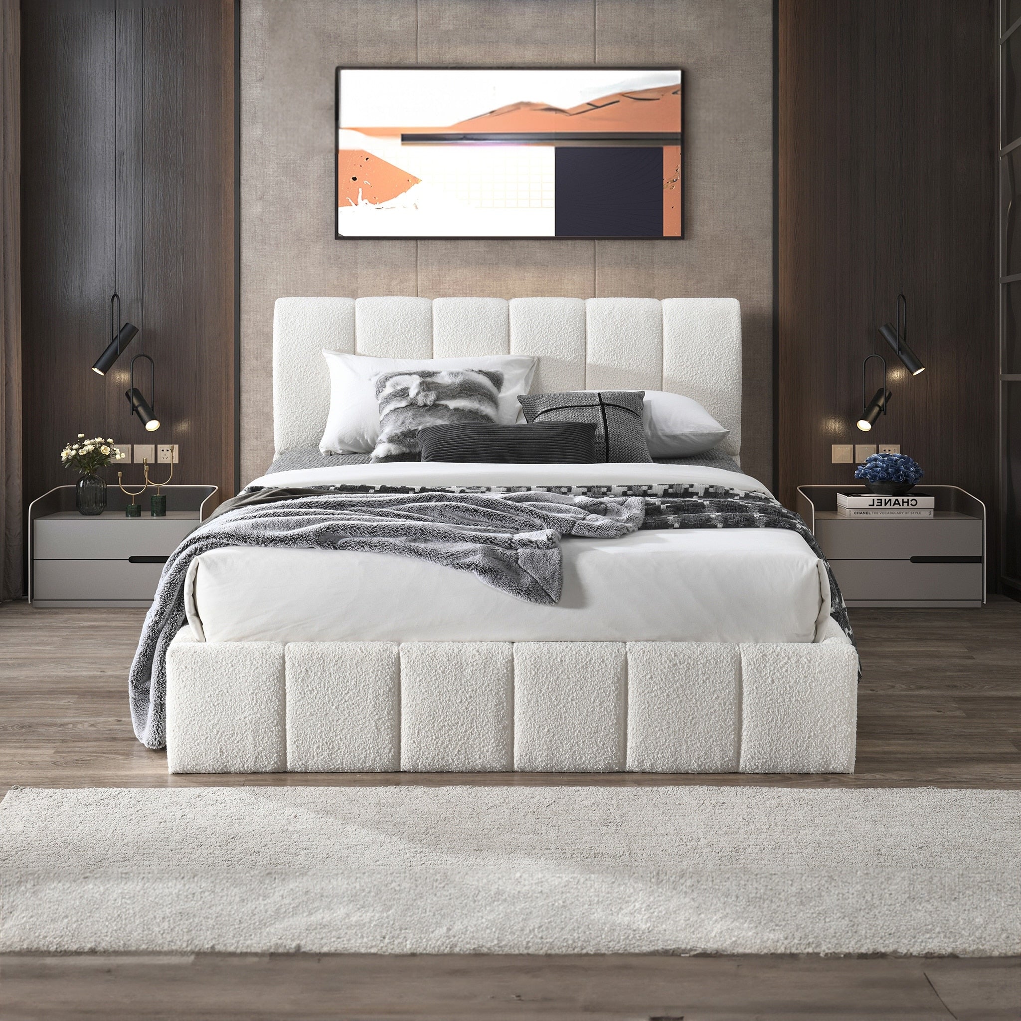 Pirgos Mid-Century Platform Bed