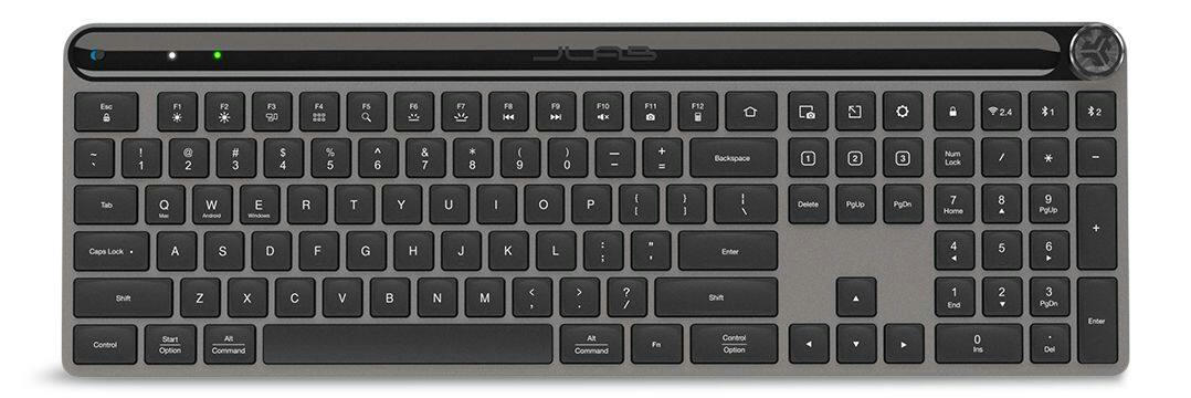 JLab Epic Bluetooth Wireless Backlit 108-Keys Keyboard, Black