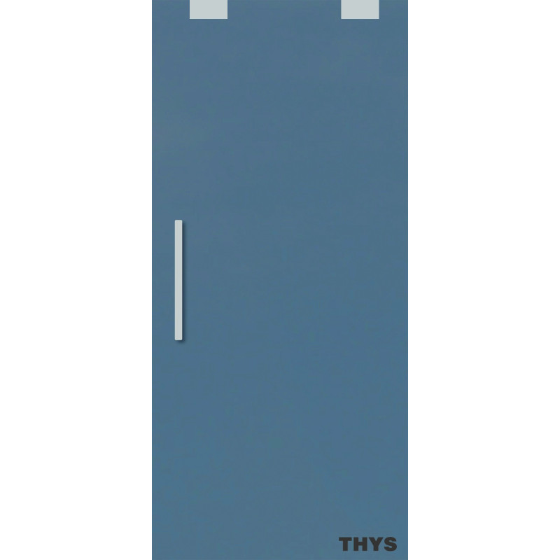 Porte coulissante en verre sécurit Thytan Sliding gris fumé 83 x 215 cm THYS