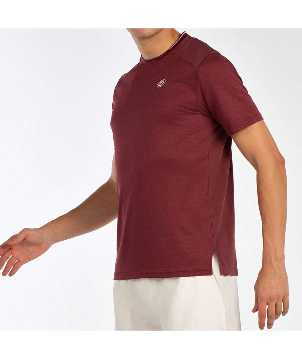 CAMISETA BULLPADEL ACRUX VINO BURDEOS
