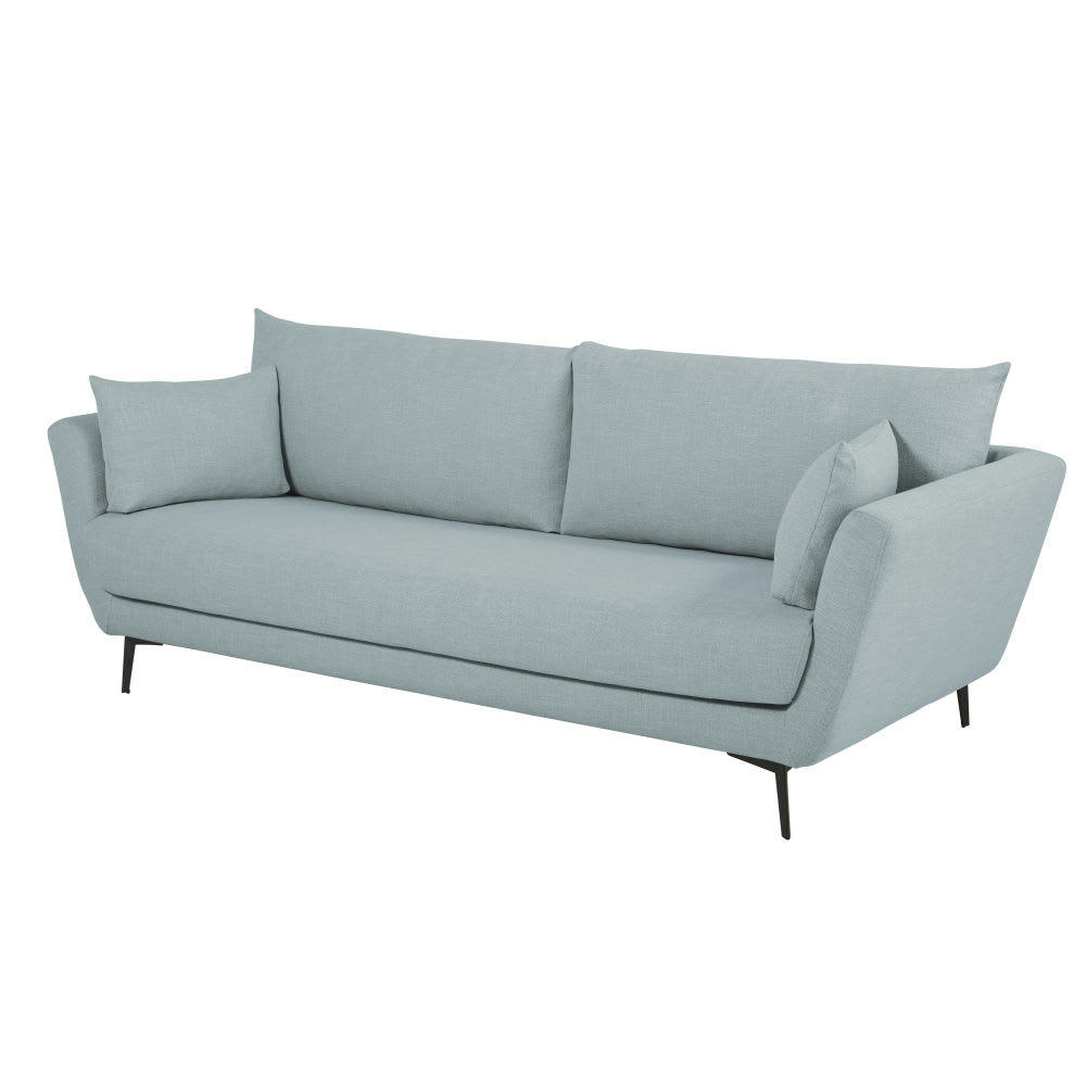 Prague - Canapé 2/3 places bleu glacier