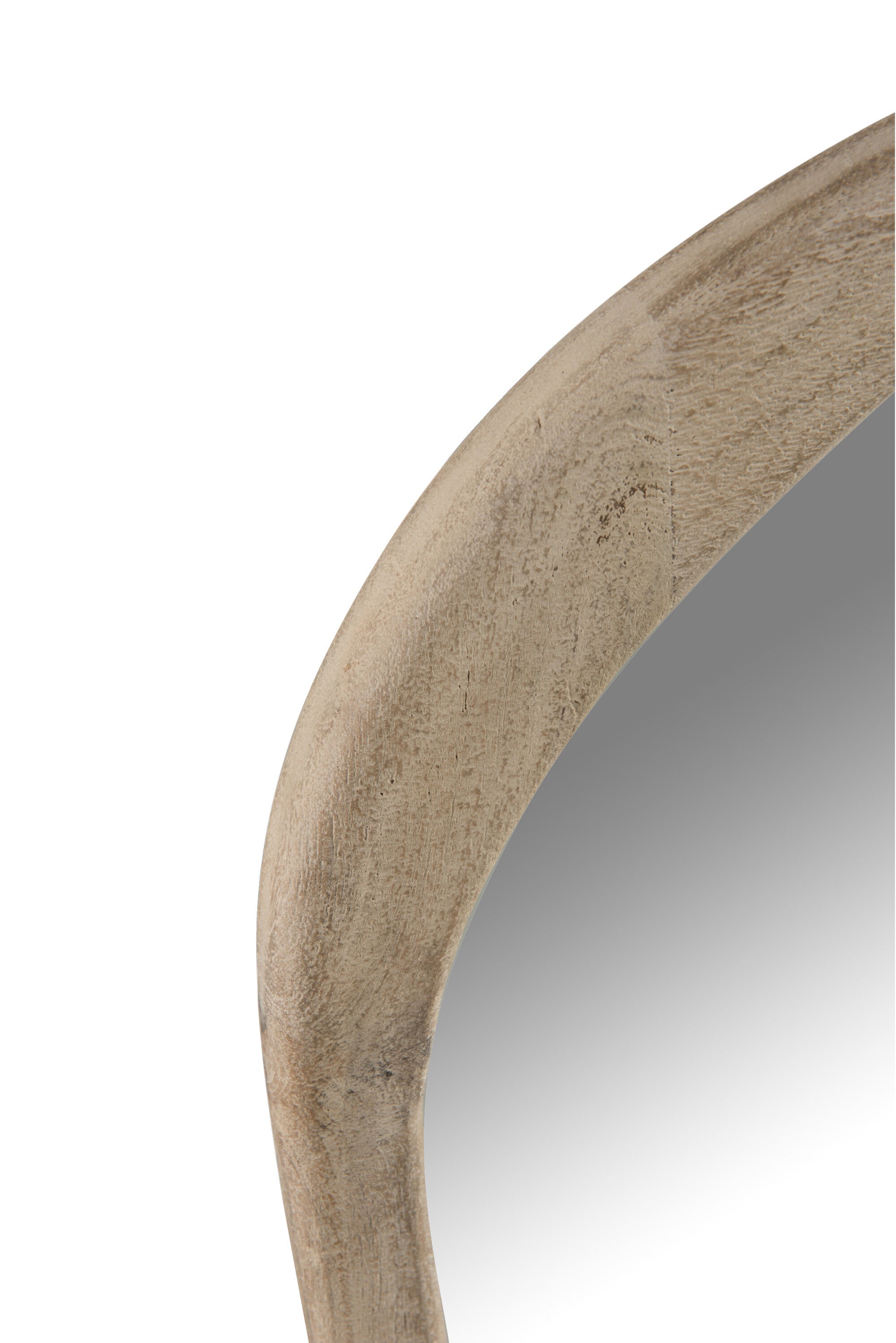 J-Line spiegel Onregelmatig - hout - naturel - large - 83 cm hoog