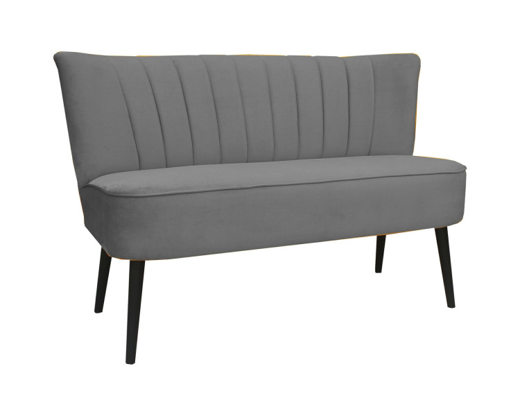 Sofa sally szara tkanina vogue 14 w stylu glamour