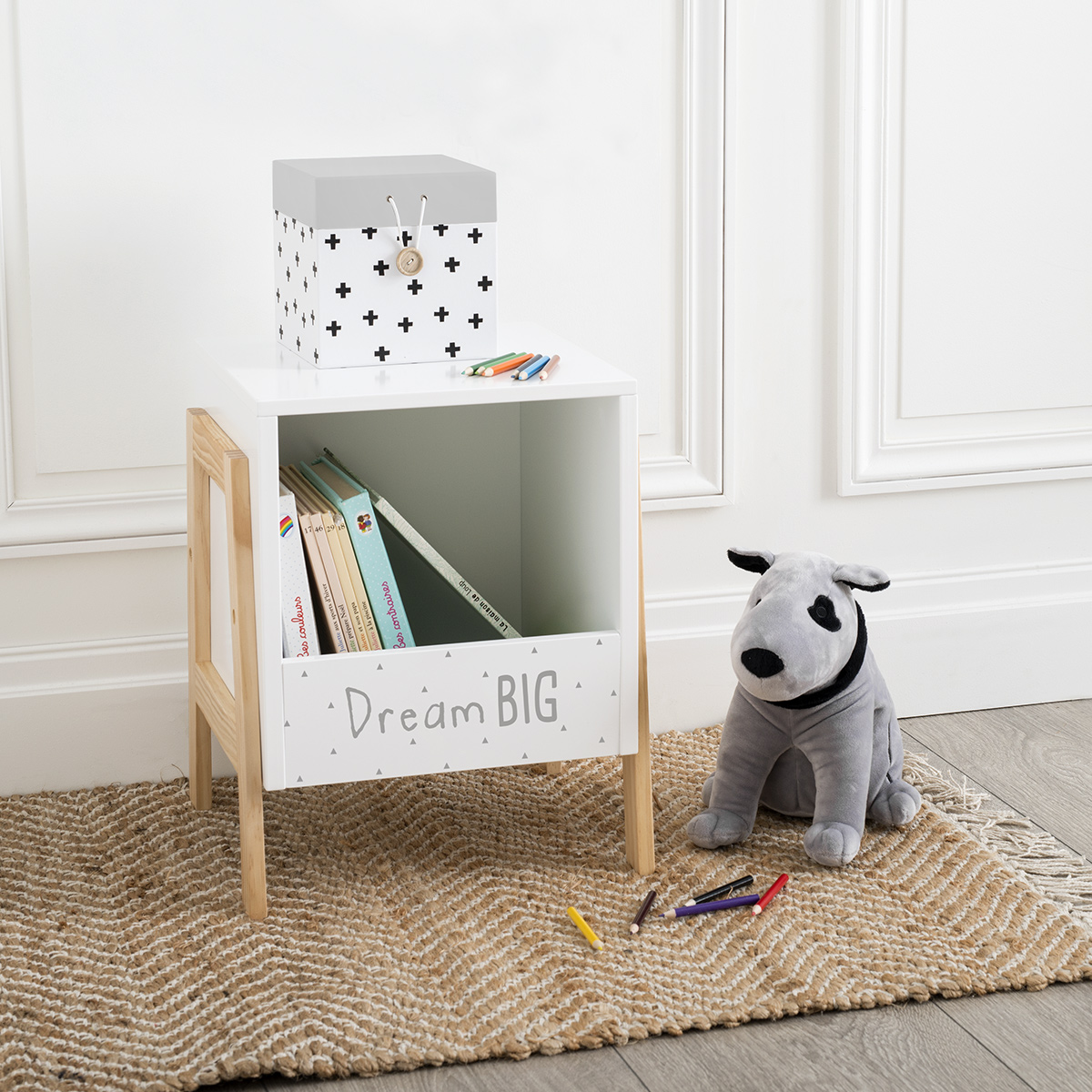Kids storage locker White, 33x40 cm